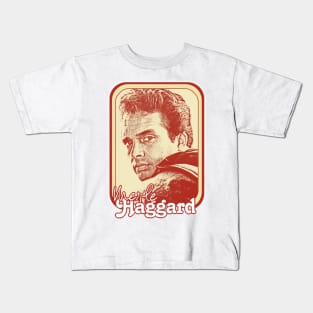 Merle Haggard /// Retro Style Country Music Fan Gift Kids T-Shirt